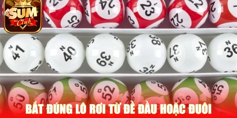 Bắt đúng lô rơi từ đề đầu hoặc đuôi